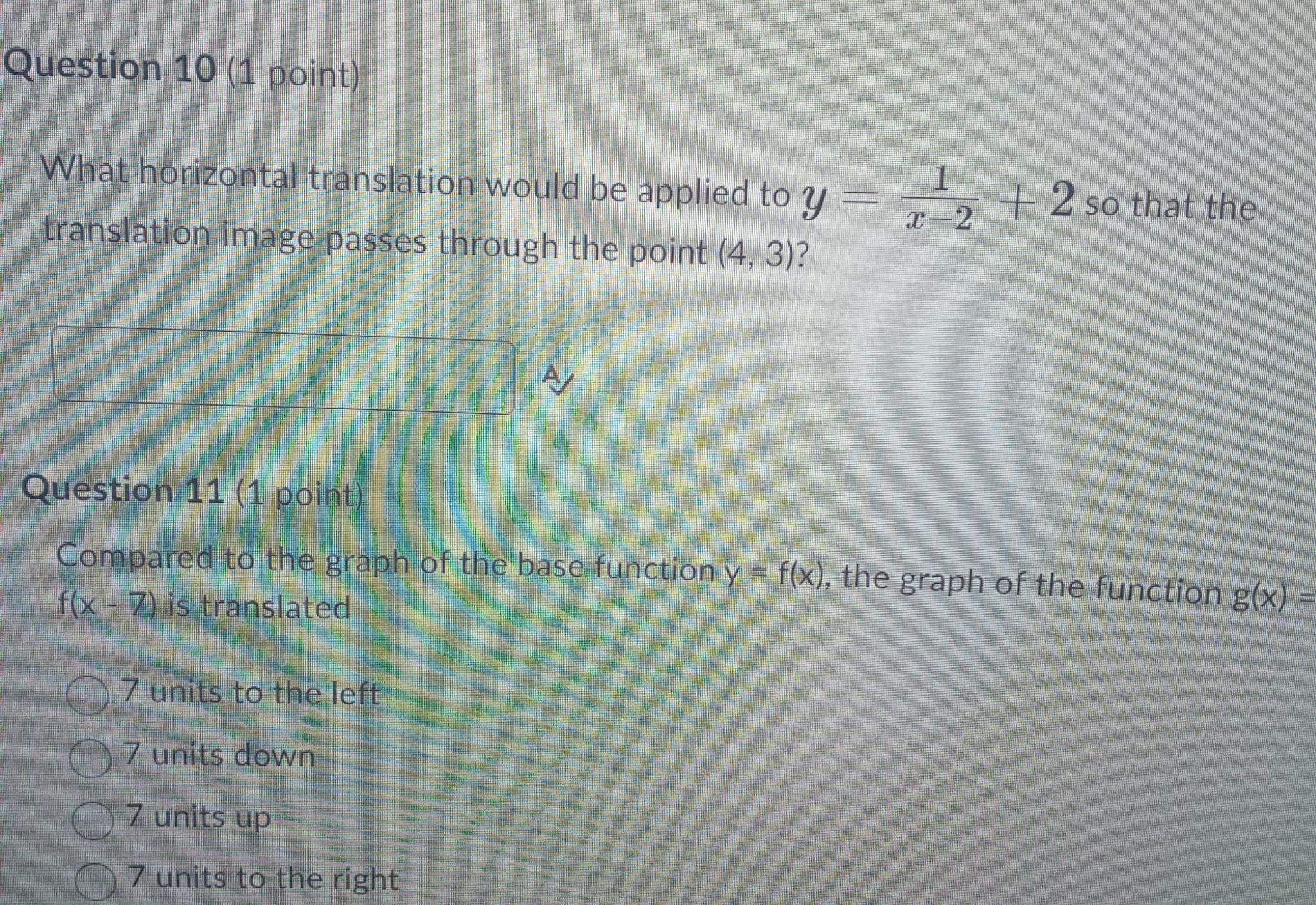 the x-axis, translated 5 units left and translated up 6 units Oy