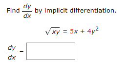  MTH130 Module 2 - Section Assignment 3.6 (Homework)2. Find dy by