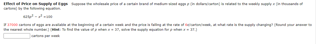 of the original equation. (Leave your final answer in terms of x