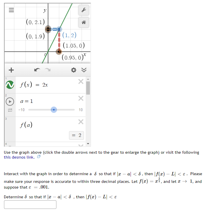 as you make (5' > .22 , the values of the function