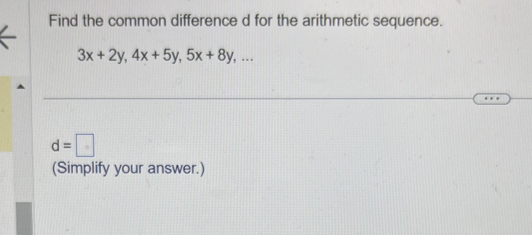 a, . a1 = (Type an integer or a simplified fraction.)Find the