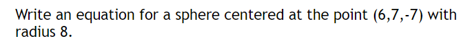 = 36 Center: [I Radius: [l