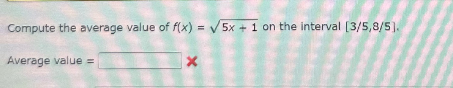 I on the interval [3/5,8/51.
