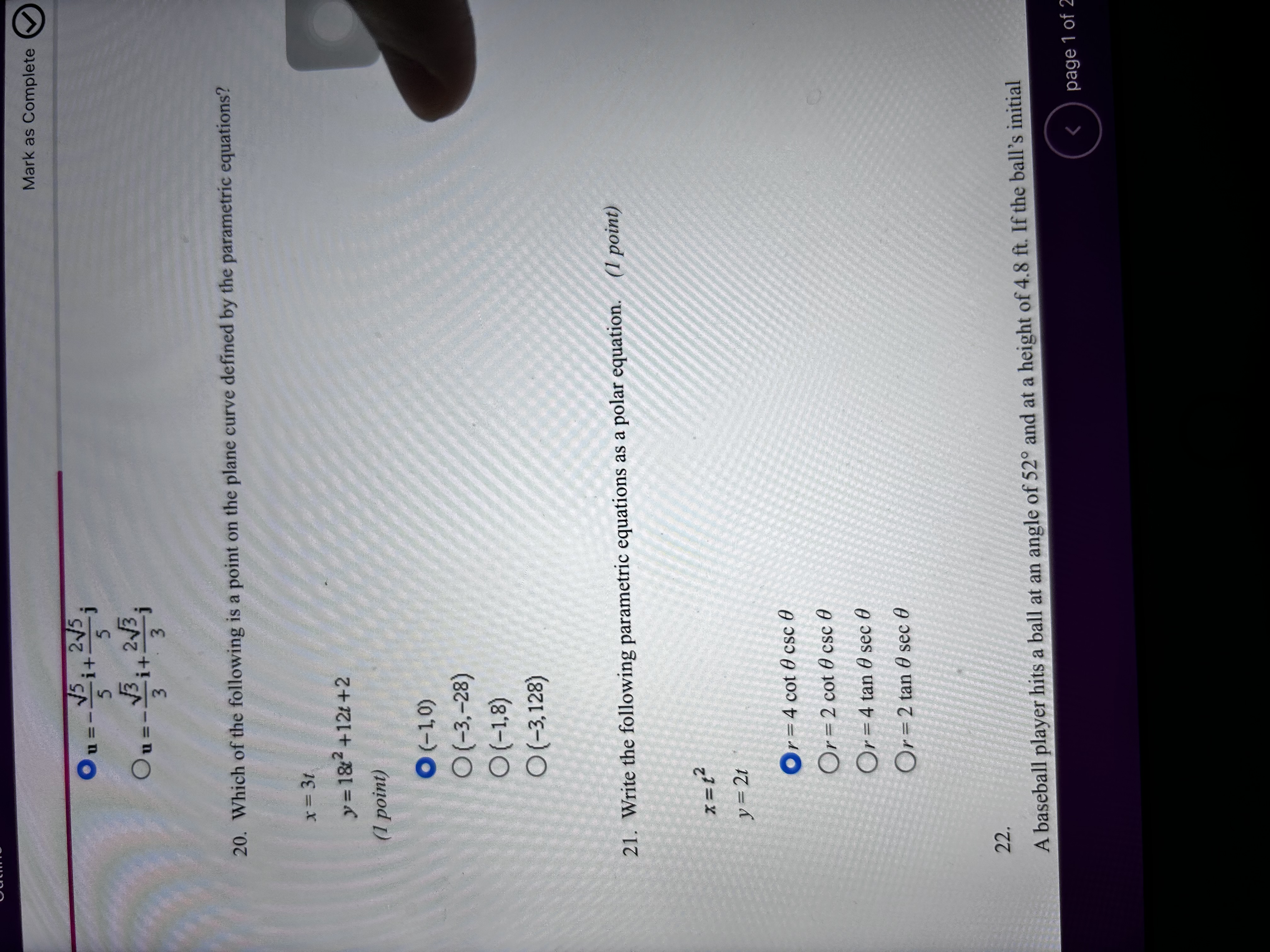 the vectors are orthogonal. If they are not orthogonal, find the angle