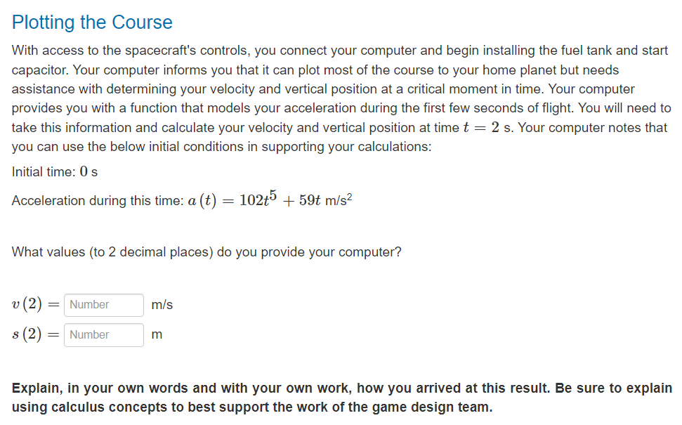 Plotting the Course With access to the spacecraft's controls, you connect