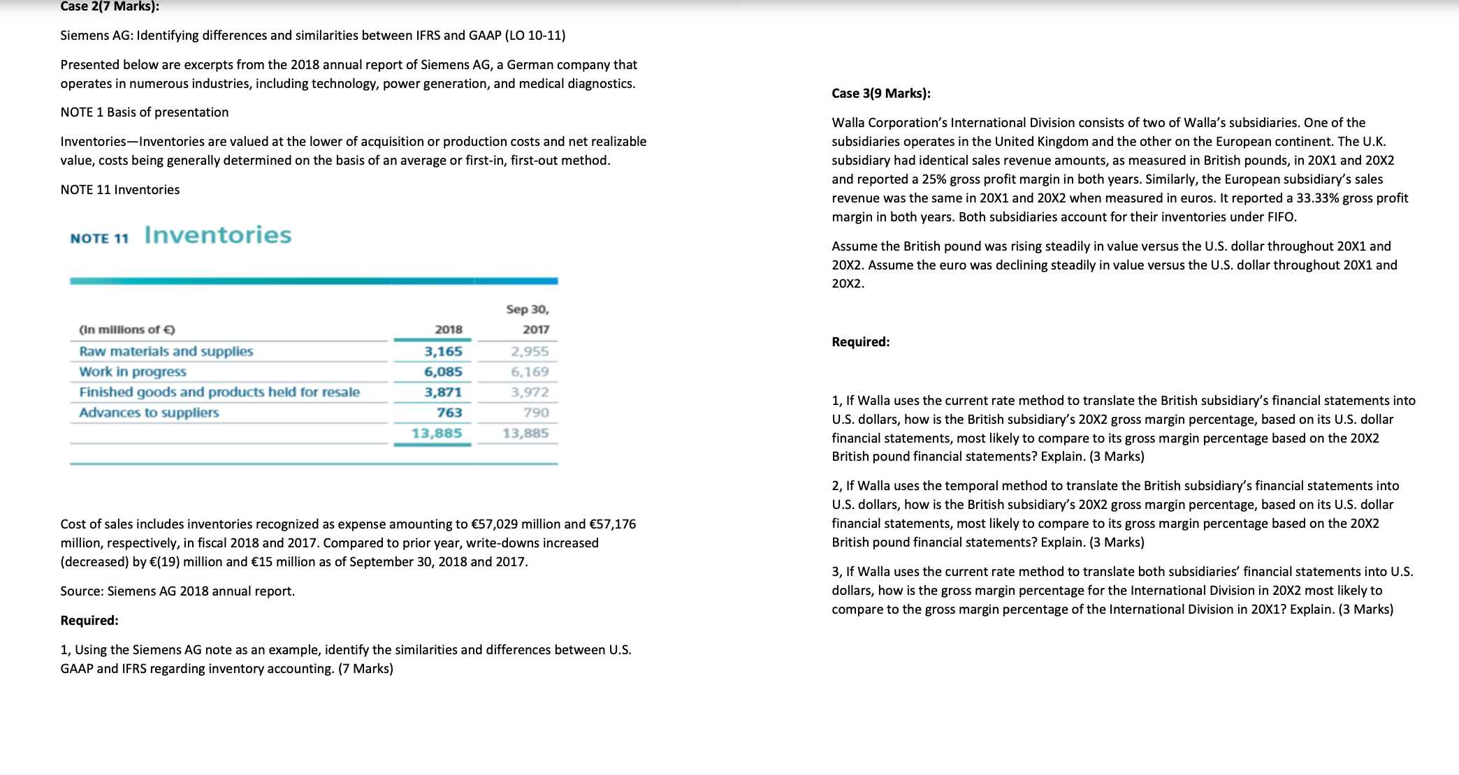  not too sure how to do case 2, 3 Case 2(7