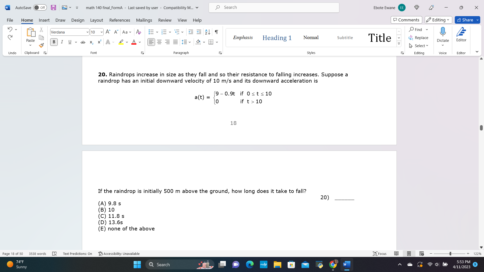 (-00, -2) U(-2, 0 ) (C) D = (2, 00 ) (D)