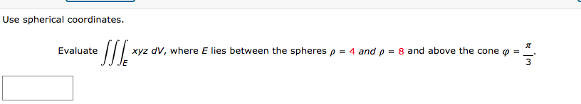 the spheres p : 4 and p = B and above the