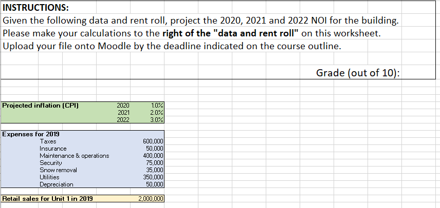 to the right of the "data and rent roll" on this worksheet.