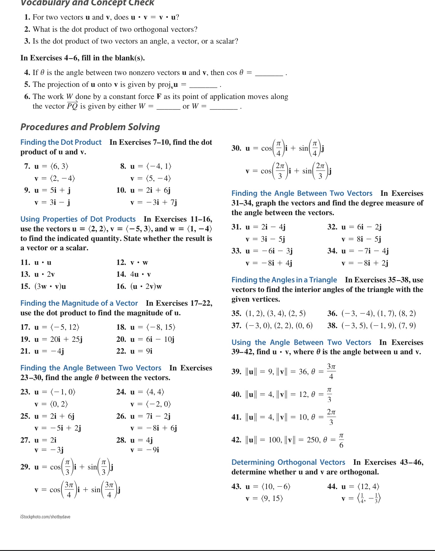 v=51+%j Finding an Unknown Vector Component In Exercises 5156, find the value