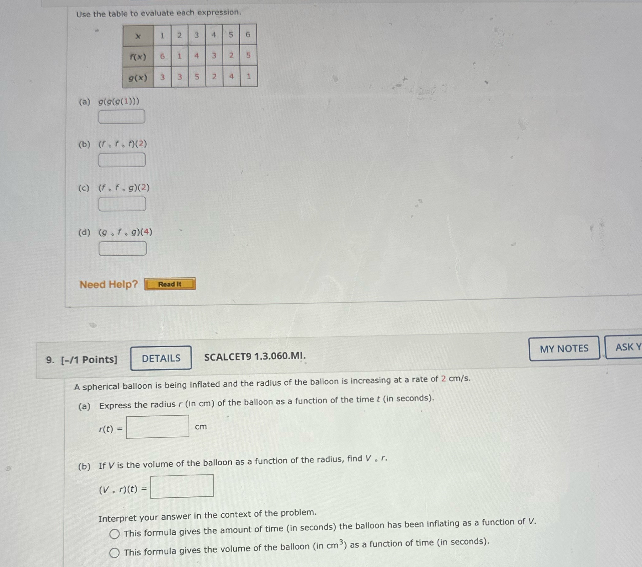 ) 6 3 2 5 g(X) 3 5 2 (a) gig(g(1))) (