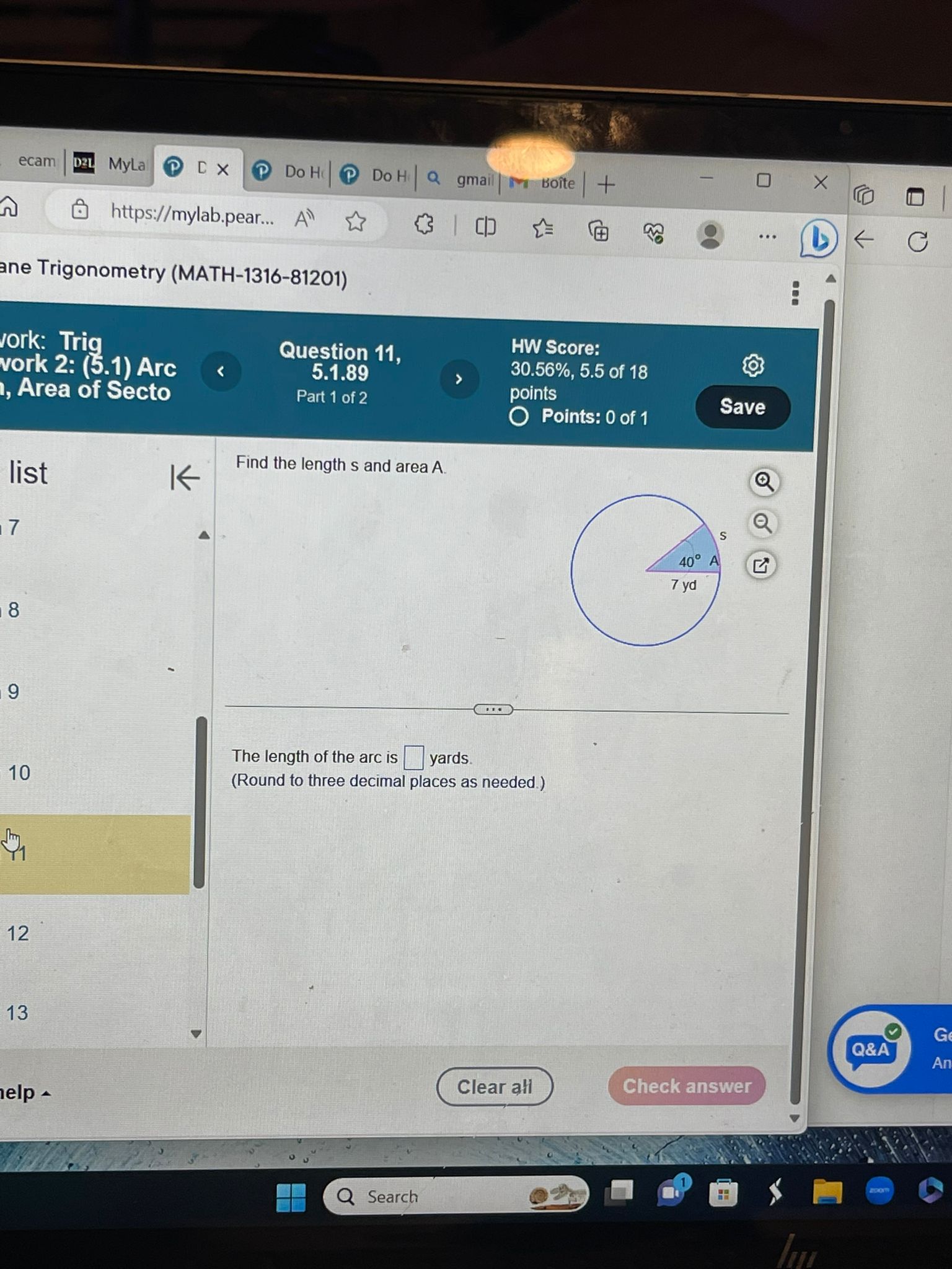 M Boite + O X 2 COU https://mylab.pear... . . . onometry