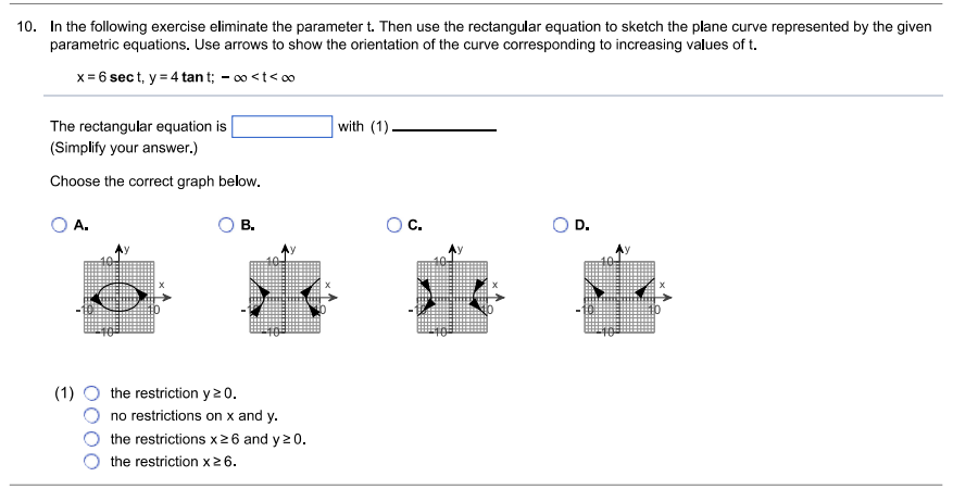 -1 are called (1} equations and the common variable t is called
