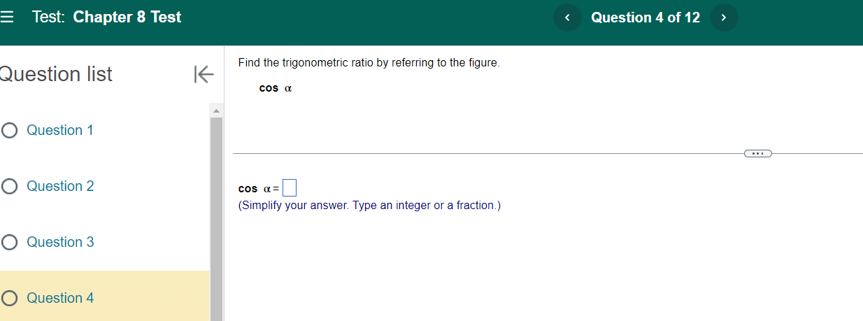 any radicals. Use integers or fractions for any numbers in the expression.)