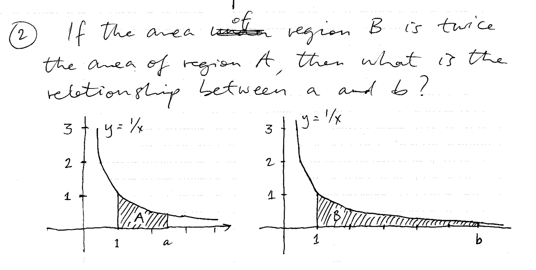  -. . . . .. 2 If the area region B
