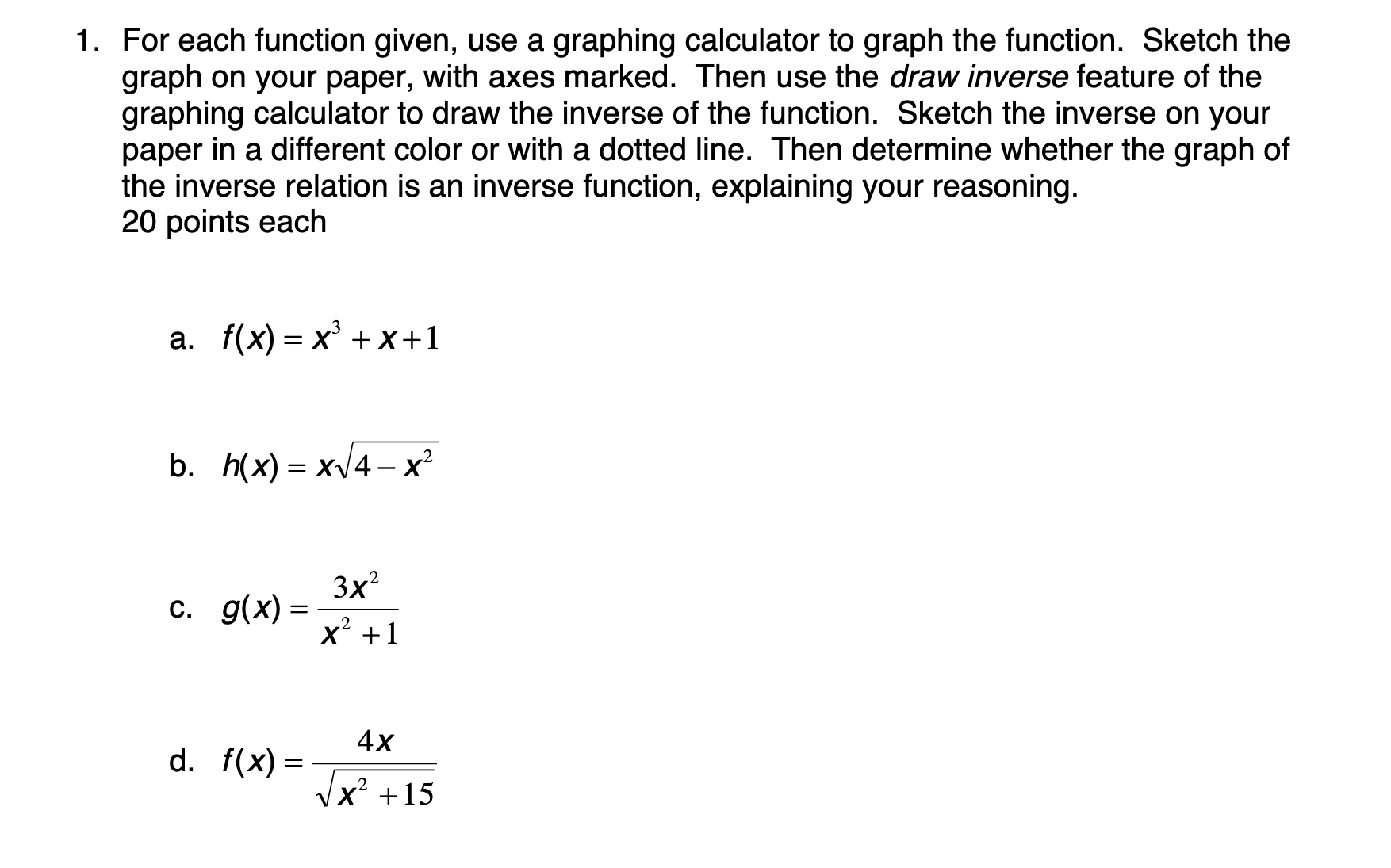 19. Find f(x) and 90:) so that the function can be described