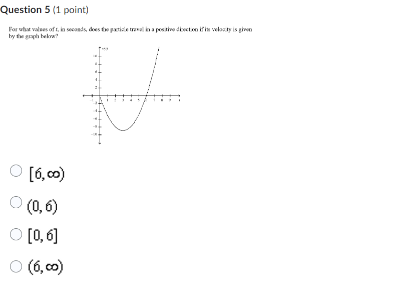 - 805 - 40 , in meters, at time, /, in seconds.