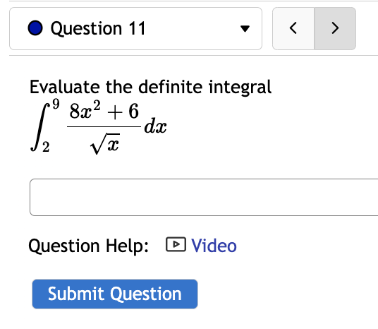 + 6 do: 2 x/5 / \\ Question Help: EIVideo Submit Question