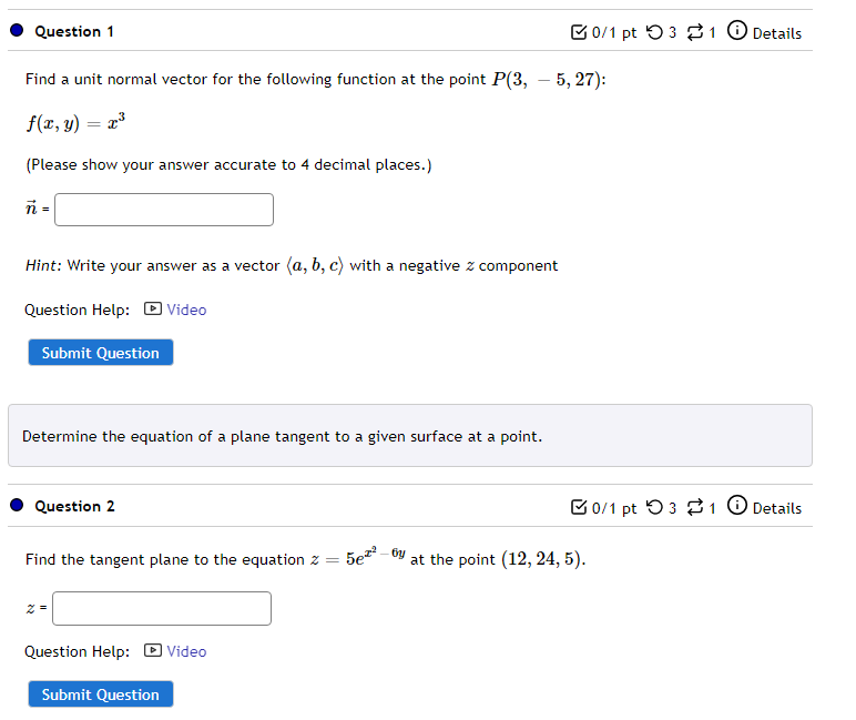  . Question 1 E DH pt \"O 3 31 (3' Details