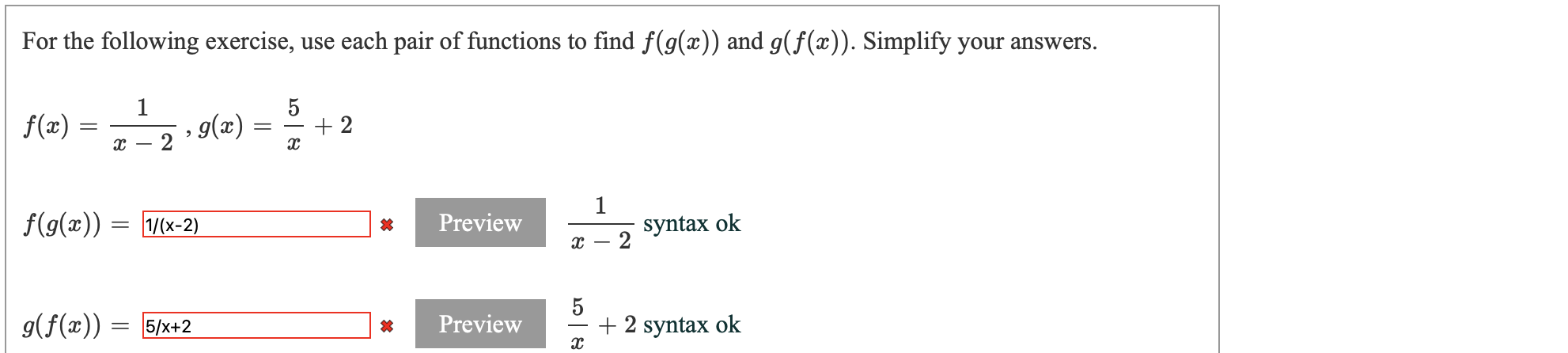 an exponent in f (m) but not in g(m). 5 ha: :