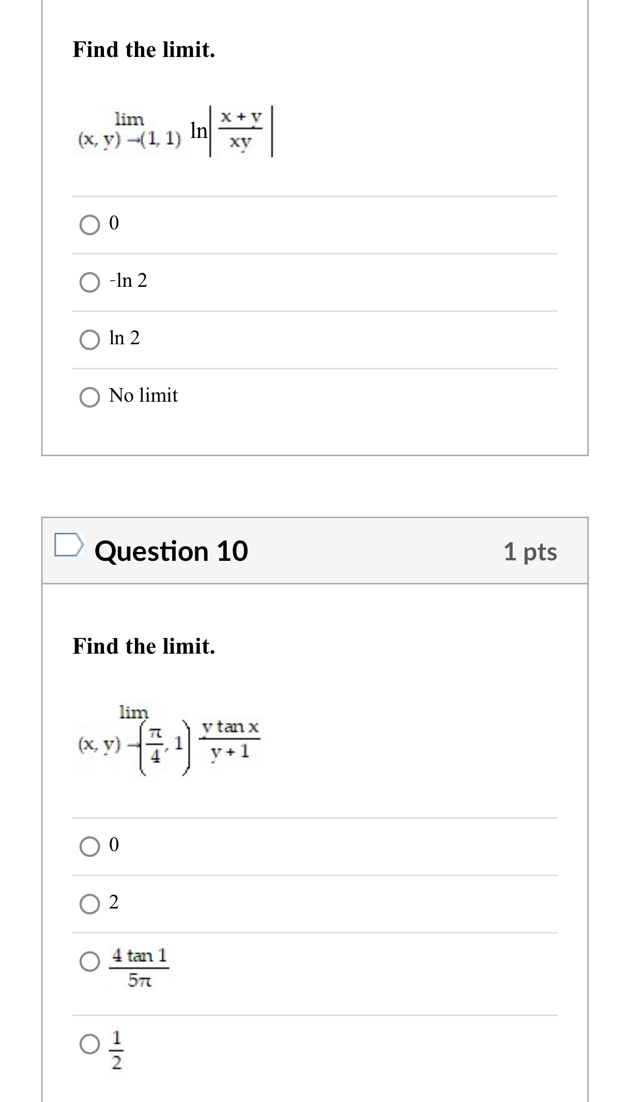 3 O 15 D Question 12 1 pts At what points is
