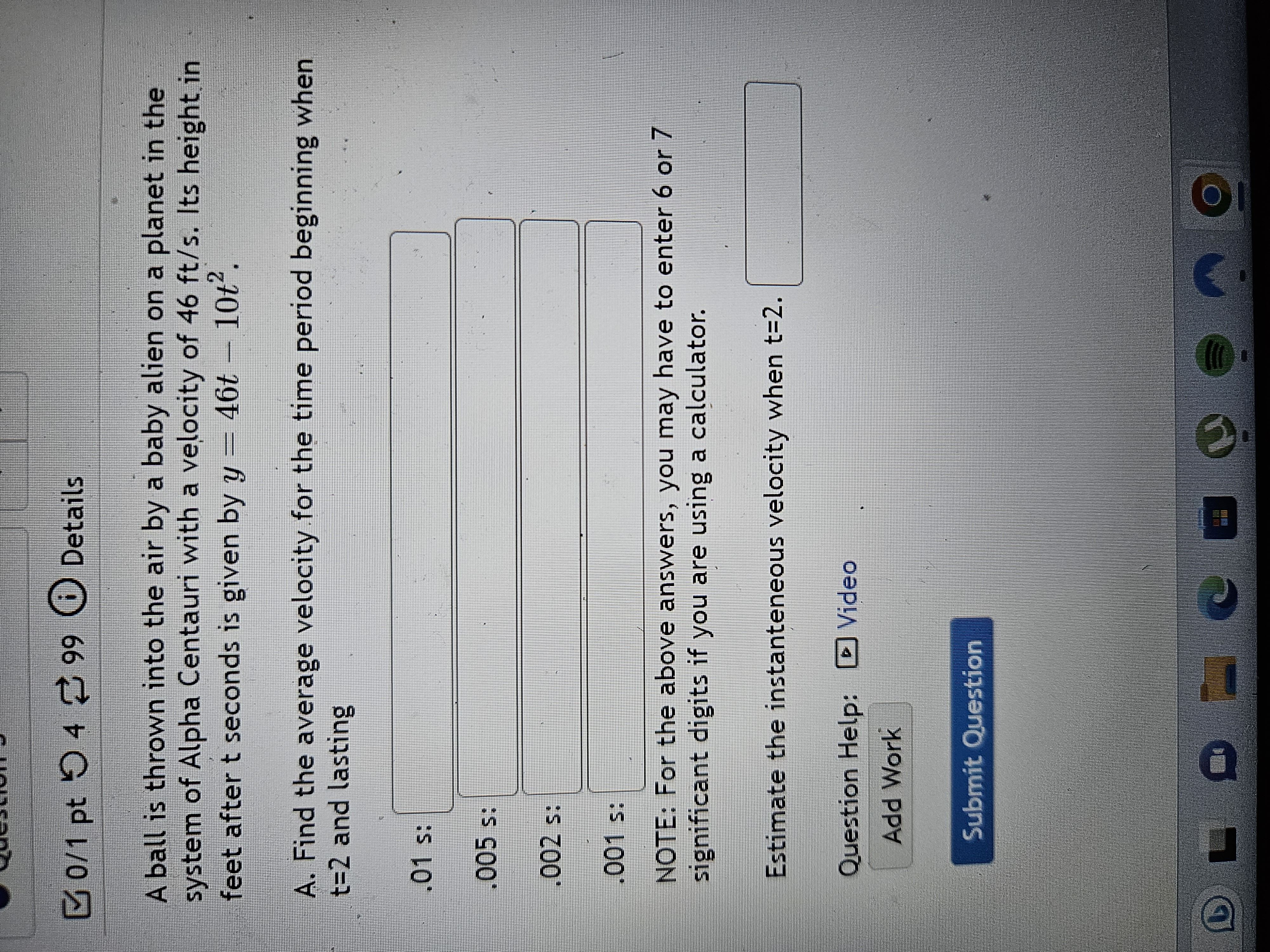 = lim f(x + 2) Add Work0/1 pt 0 4 # 99