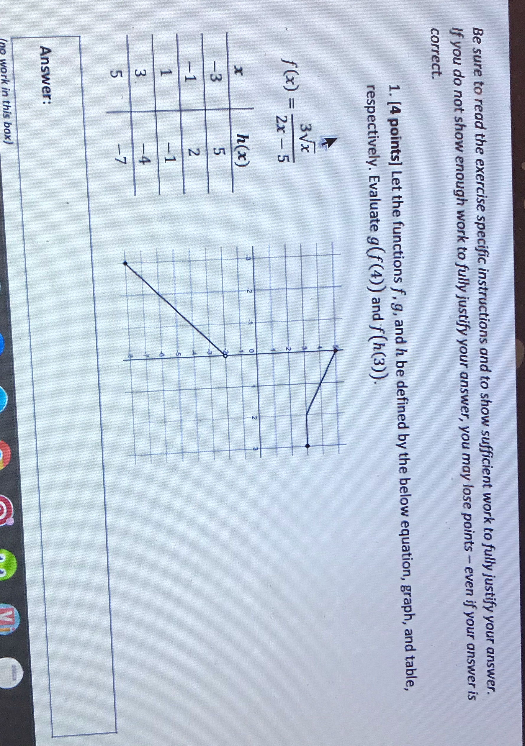  Answer with explanation Be sure to read the exercise specific instructions
