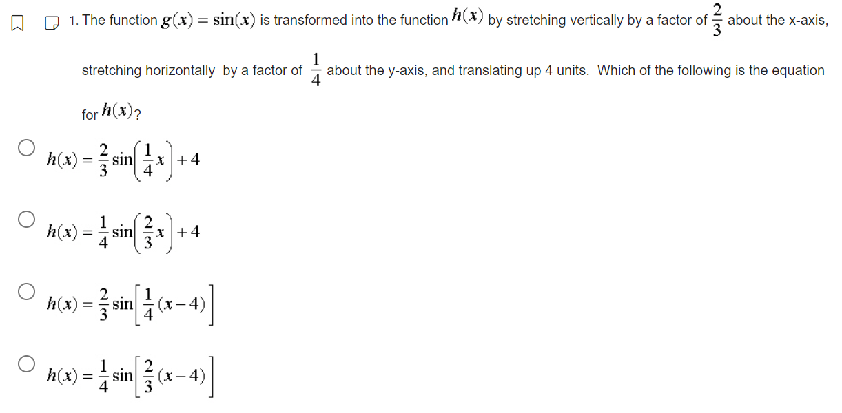 hour.4. Is the function /\\*) = ** invertible? If so, find the