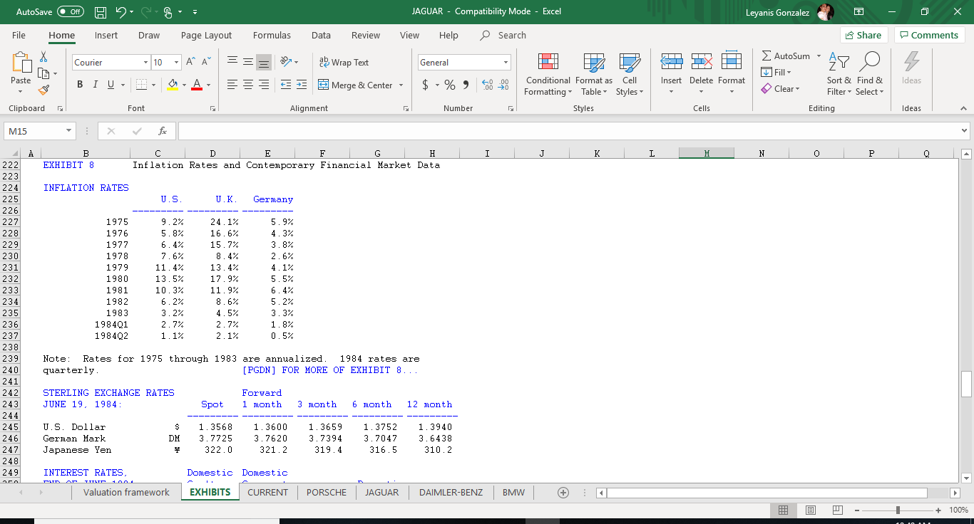 sterling at the beginning of 1984? (10") ? In order to focus