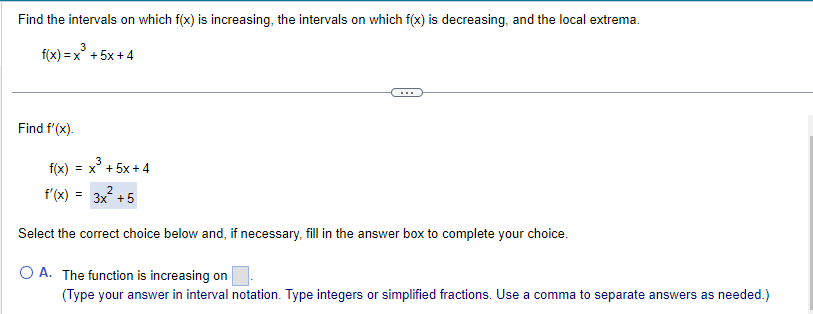 box to complete your choice. O A. The critical number(s) of the
