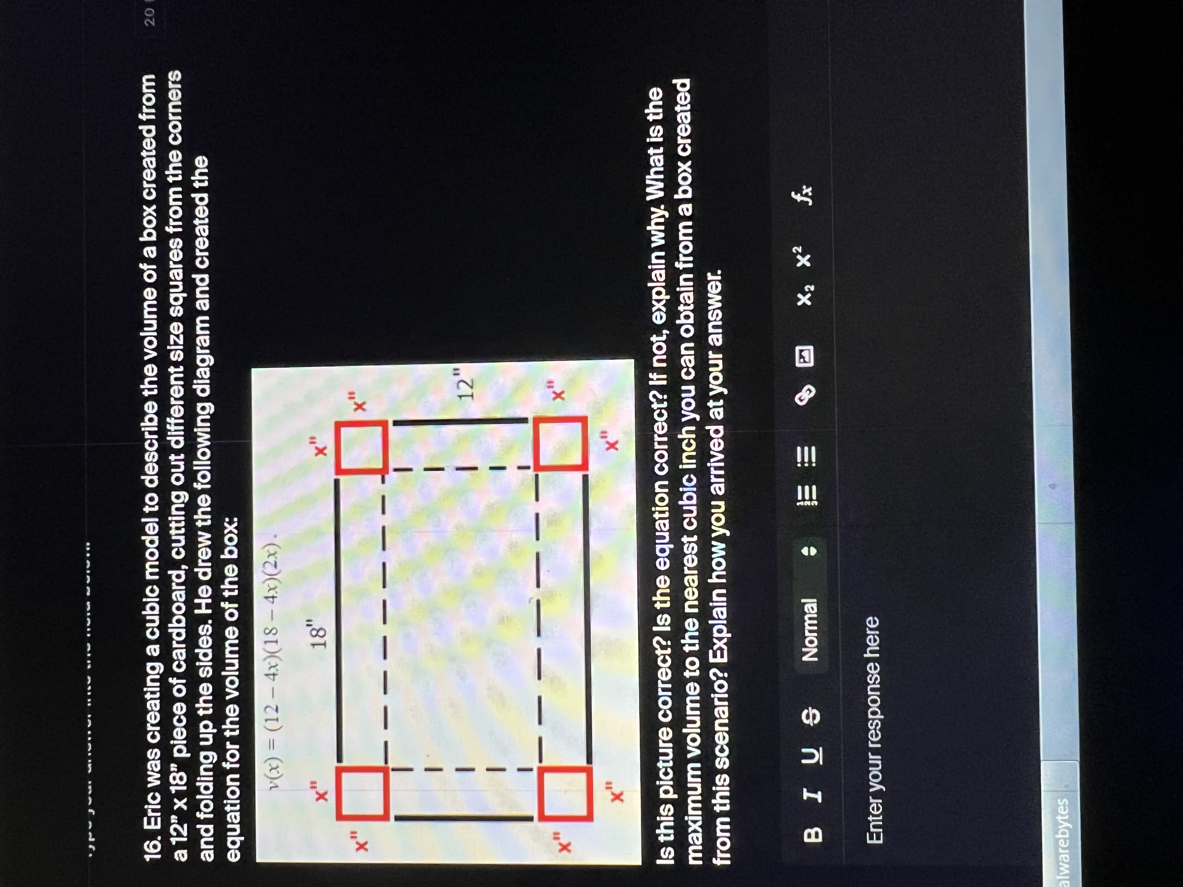 is given by the formula: N = 120ekt. If the number of
