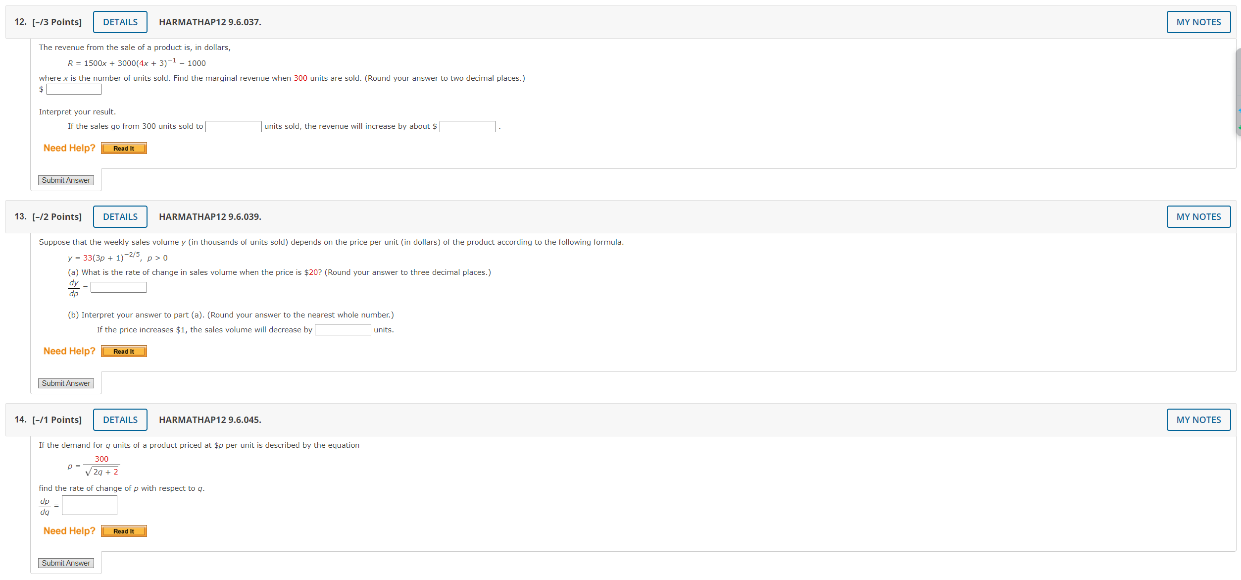 DETAILS HARMATHAP12 9.6.005. MY NOTES Differentiate the function. h (x) = >(x5