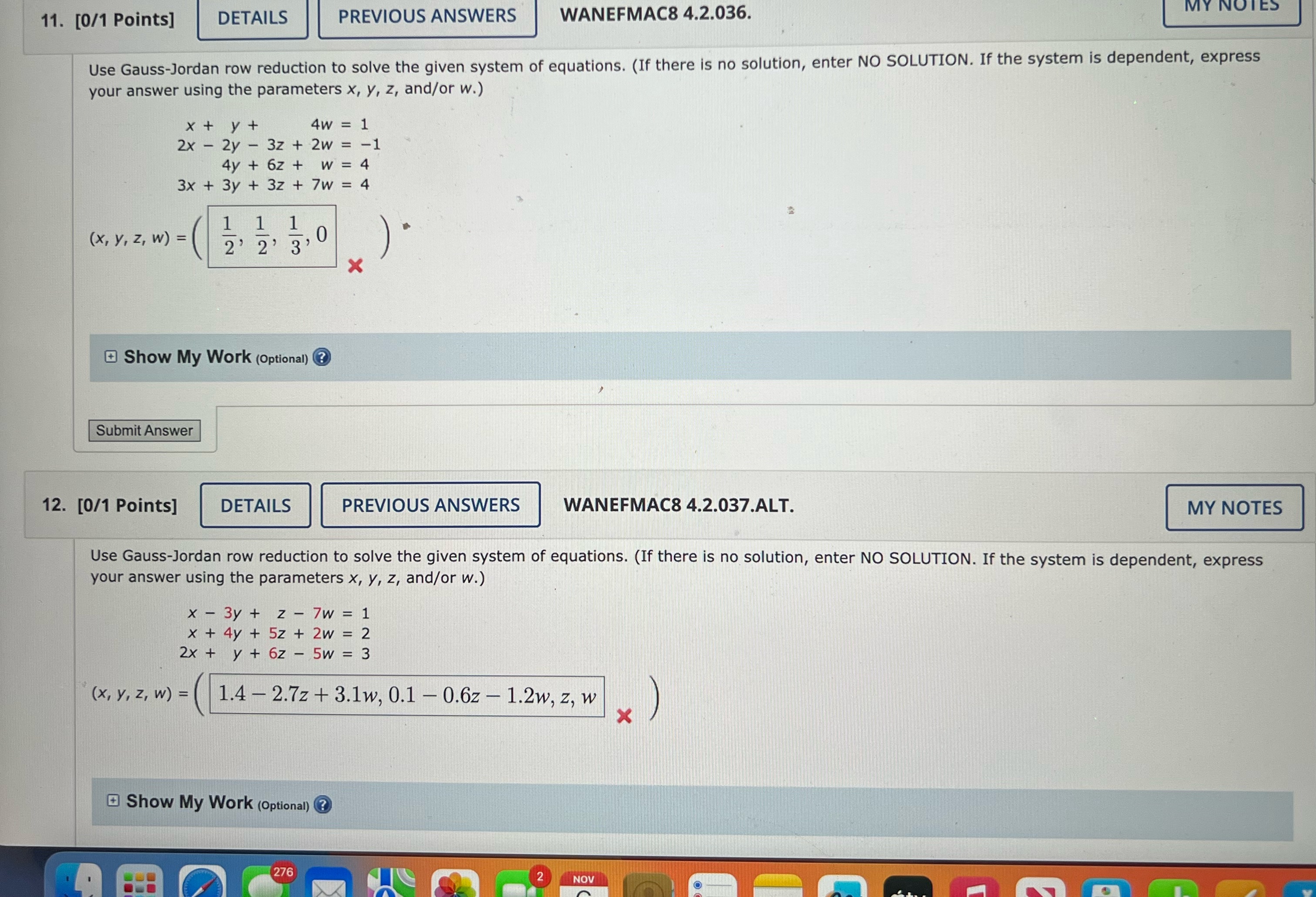 am not that familiar with gauss Jordan elimination but am familiar with