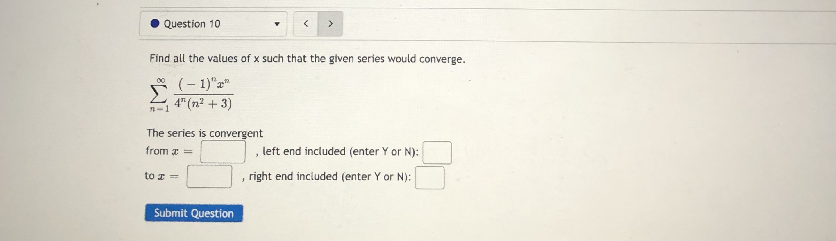 series would converge. 9" (an ) (n + 1) n = 1