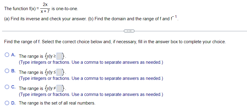 } (Type integers or fractions. Use a comma to separate answers as