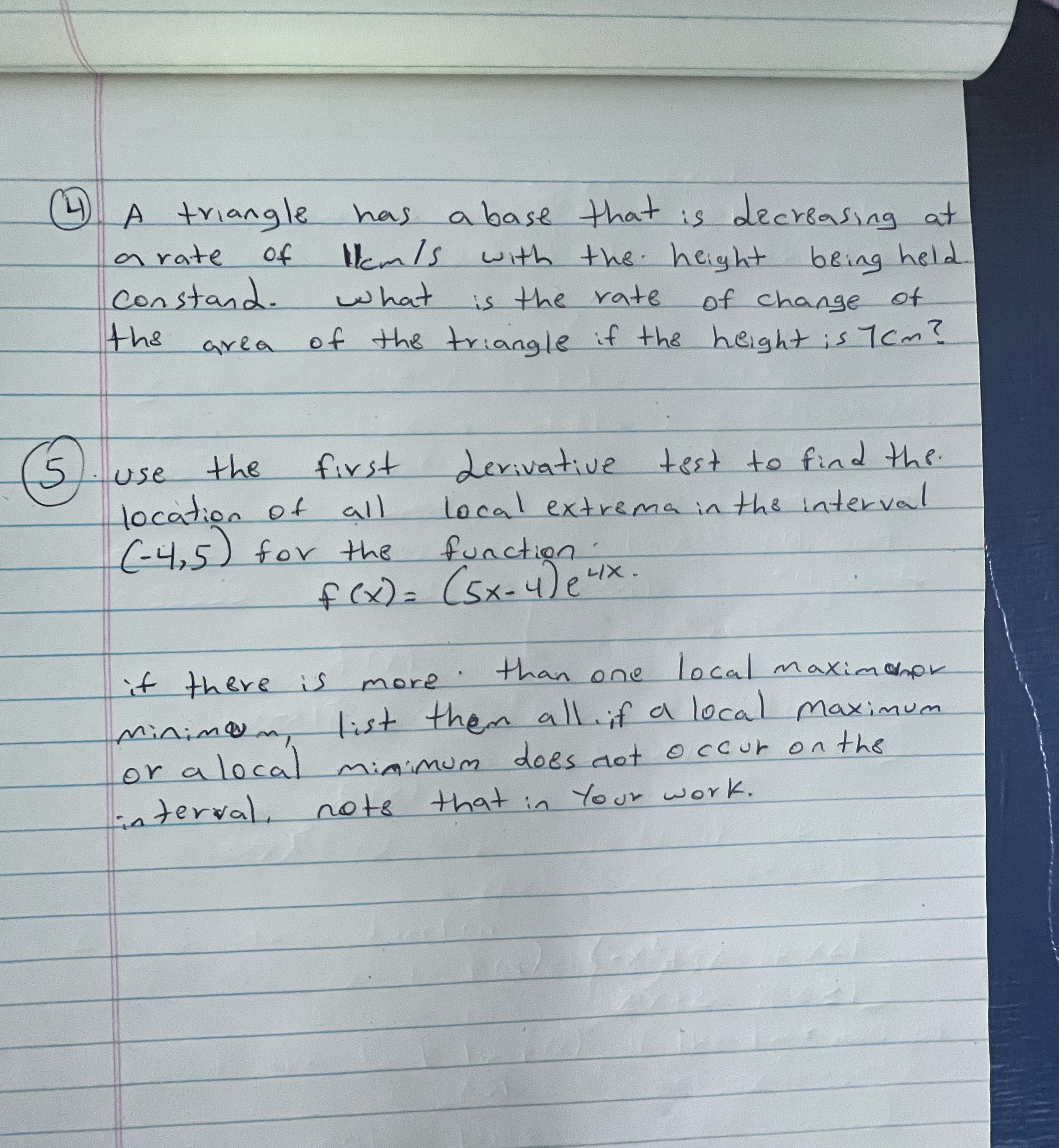 Item/ s with the height being held constand. what is the rate