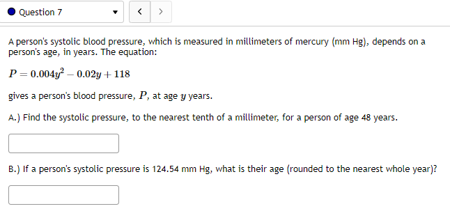 4,-1.8 in the box. . Question 5