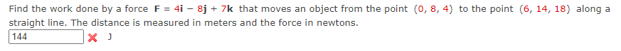 the point (0, 8, 4) to the point (6, 14, 18) along