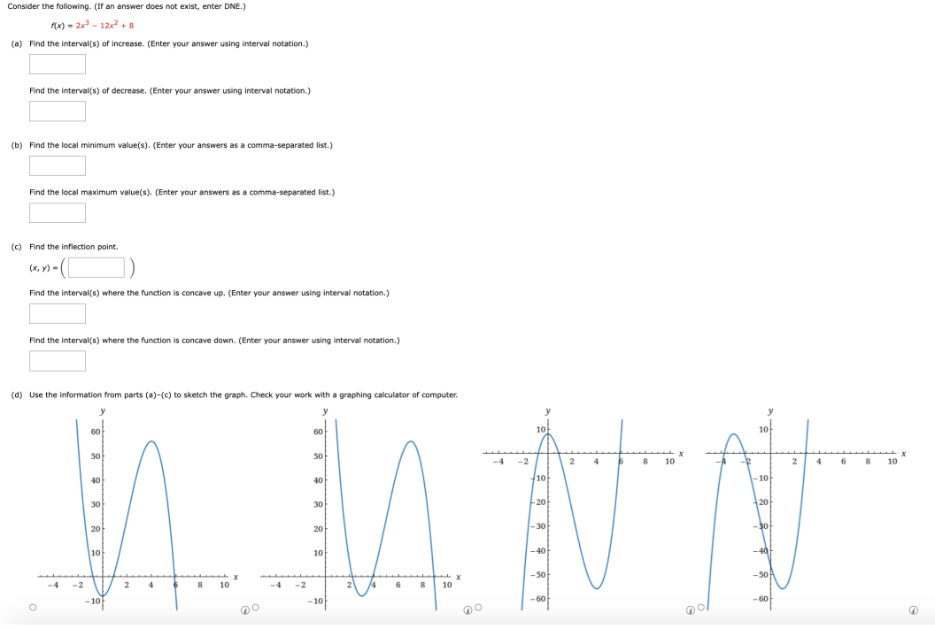of increase. (Enter your answer using interval notation.) Find the interval(s) of