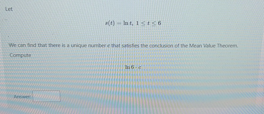Let s(t) In t, 1 < t 6 We can find that