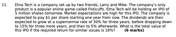 11. Etna Tech is a company set up by two friends,