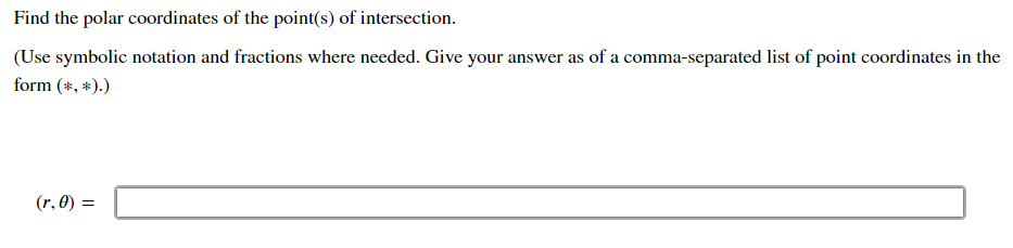 of polar equations r = 18 sin 0, r = 9 csc