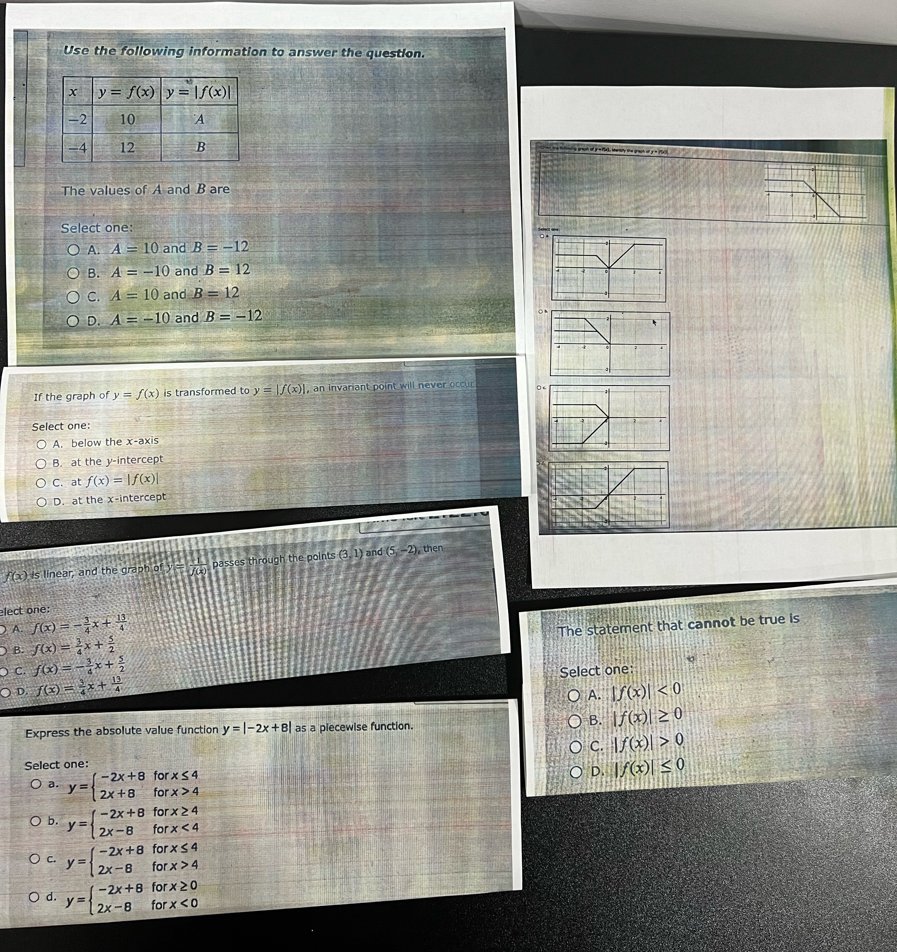  Please answer all 6 questions within 1 hour needed really fast