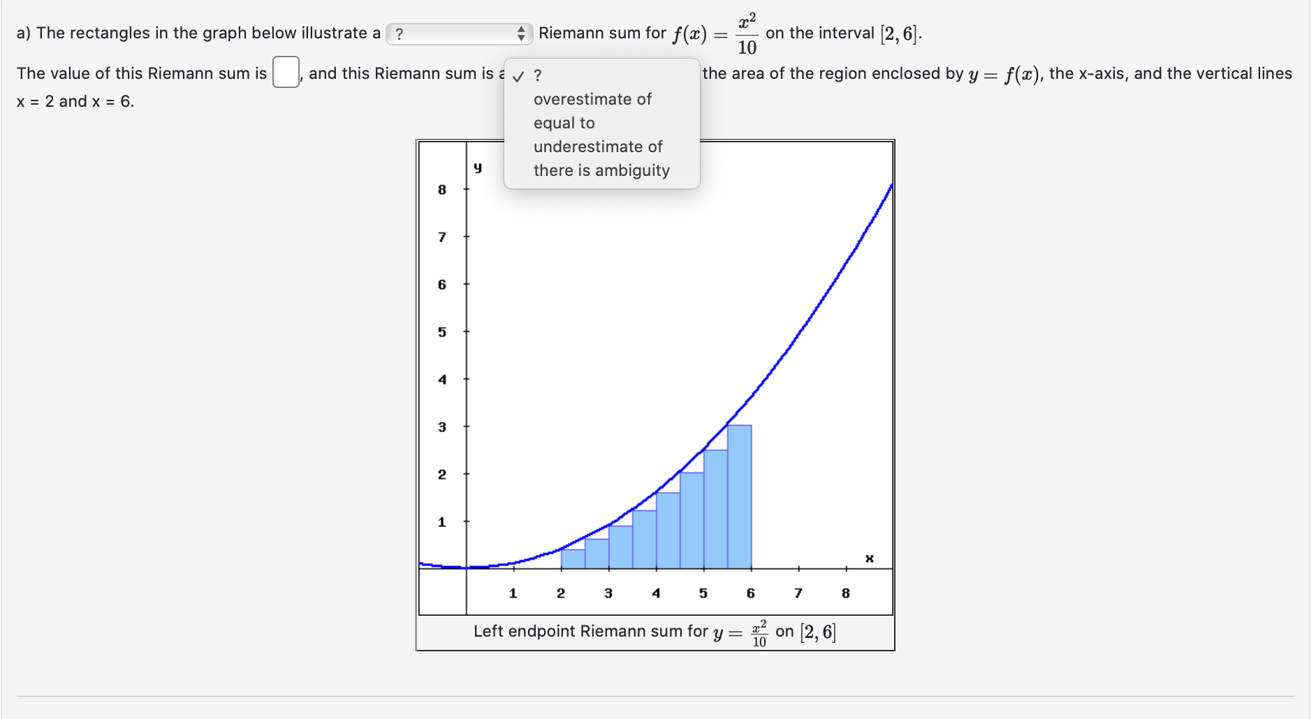 vertical lines The value of this Riemann sum is C], and this