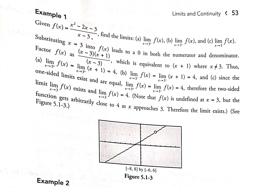  Limits and Continuity ( 53 Example 1 Given f(x) = *