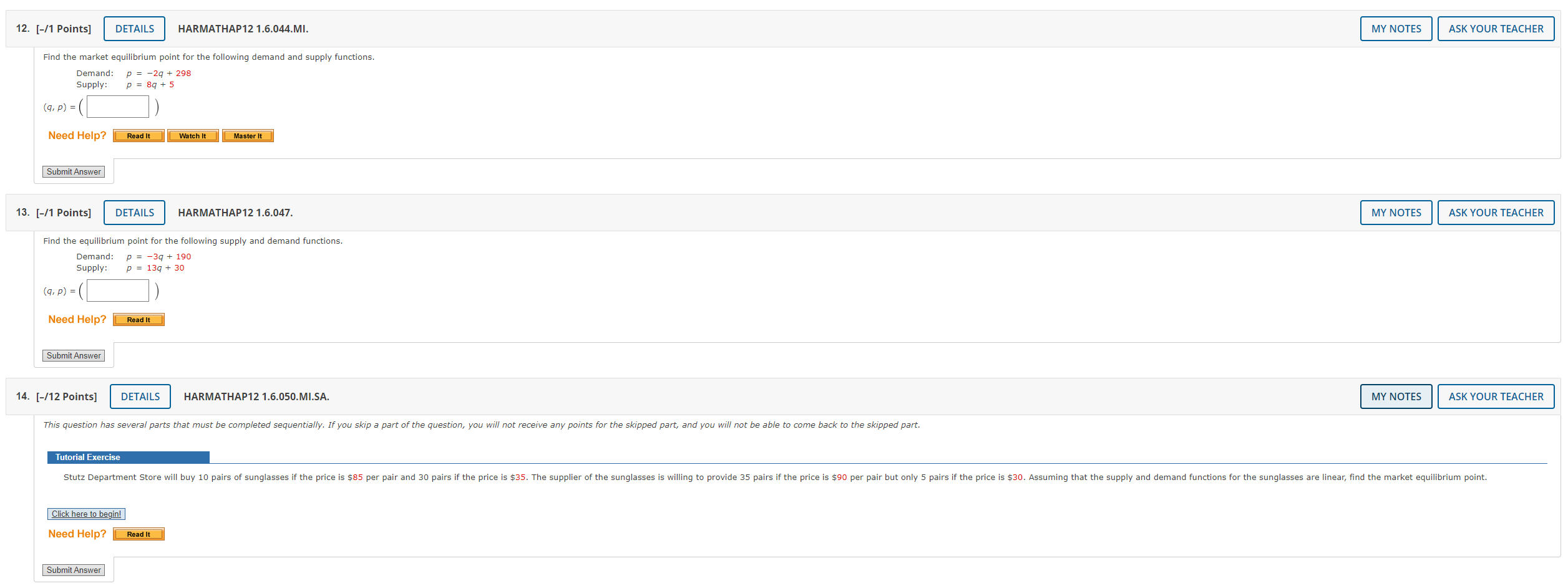 Submit Answer 2. [-/6 Points] DETAILS HARMATHAP12 1.3.035.MI.SA. MY NOTES ASK YOUR