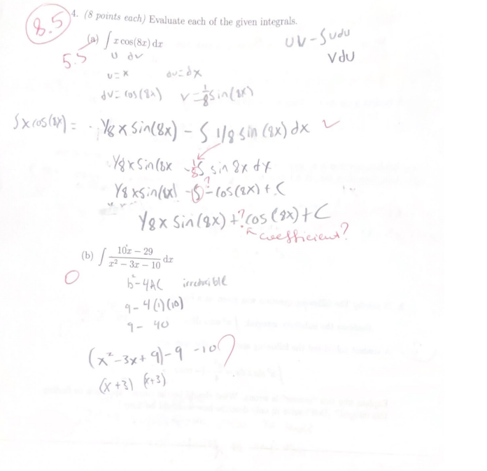 numerical values of the coefficients, and do NOT integrate.) (a) ri+ +1
