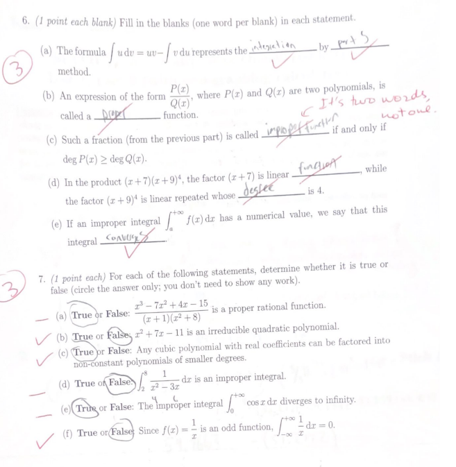 func- tion; then show the correct form of this decomposition. give both