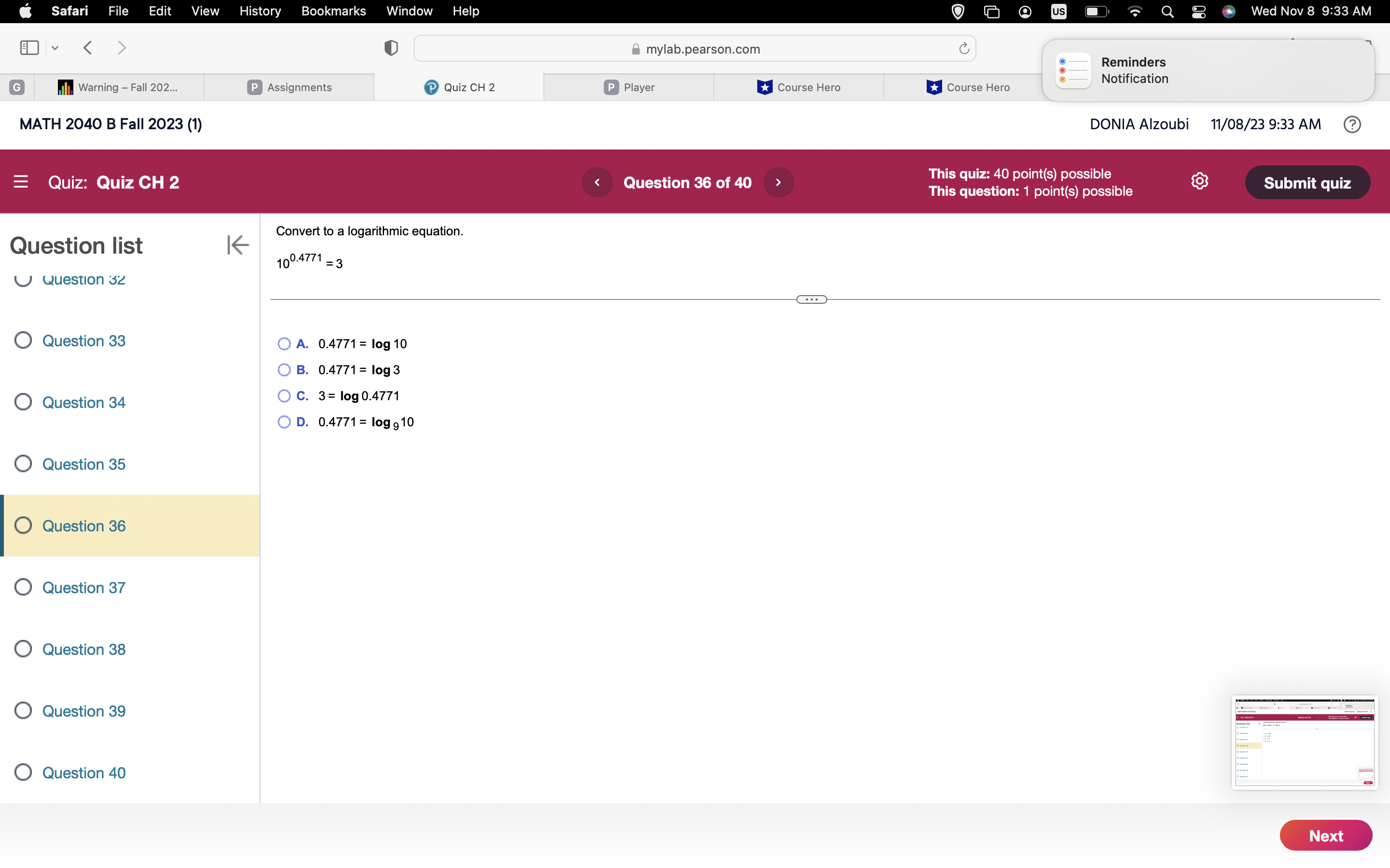 no withdrawals are made? Compute answer to the next higher year if