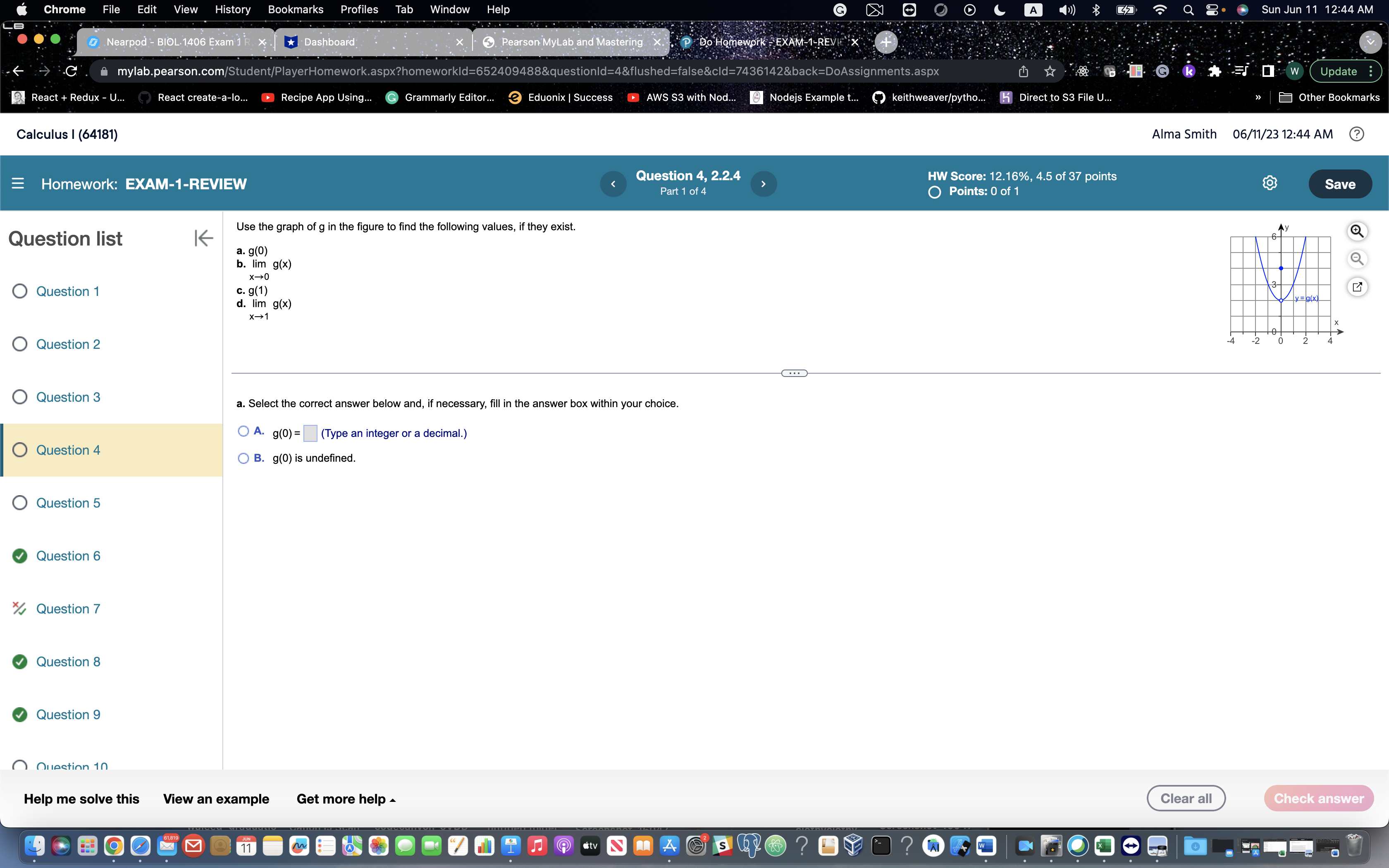 Chrome File Edit View History Bookmarks Profiles Tab Window Help G